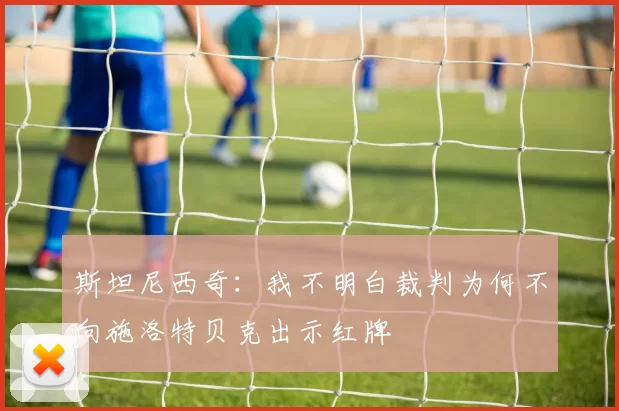 斯坦尼西奇：我不明白裁判为何不向施洛特贝克出示红牌